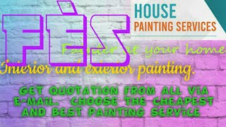 FES          HOUSE PAINTING SERVICES 》Painter at your home ◇ near me ☆ Interior & Exterior ☆ Work◇♧•