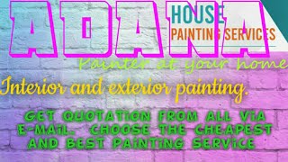 ADANA          HOUSE PAINTING SERVICES 》Painter at your home ◇ near me ☆ Interior & Exterior ☆ Work◇