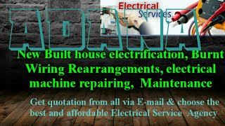 ADANA         Electrical Services 》Home Service by Electricians ☆ New Built House electrification ♤