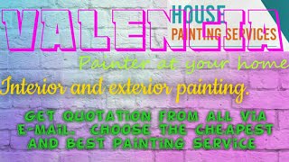 VALENCIA       HOUSE PAINTING SERVICES 》Painter at your home ◇ near me ☆ Interior & Exterior ☆ Work◇