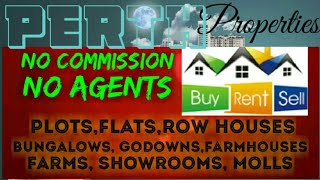 PERTH         PROPERTIES  ☆ Sell •Buy •Rent ☆ Flats~Plots~Bungalows~Row Houses~Shop $Real estate ☆ ●