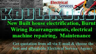 KOULIKORO     Electrical Services 》Home Service by Electricians ☆ New Built House electrification ♤