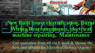 WEST YORKSHIRE   Electrical Services 》Home Service by Electricians ☆ New Built House electrification