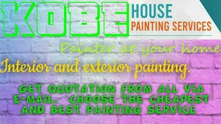 KOBE         HOUSE PAINTING SERVICES 》Painter at your home ◇ near me ☆ Interior & Exterior ☆ Work◇♧•