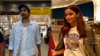 Alia Bhatt, Vicky Kaushal Spotted At Airport