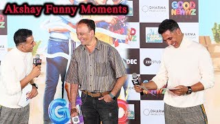 Akshay Kumar Back To Back  Funny Moments At Good Newwz Trailer Launch