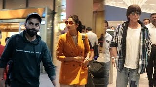 Shahrukh khan, Virat kohli & Shilpa shetty Spotted At Airport