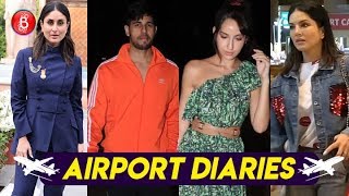 Kareena Kapoor, Sidharth Malhotra, Sunny Leone, Nora Fatehi Flaunt Their Styles At The Airport