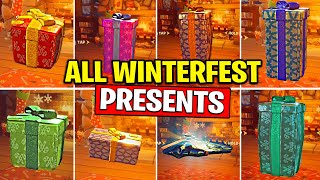 All 14 Winterfest Presents - Winterfest Fortnite ALL GIFTS