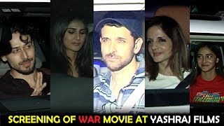 Special Screening Of War Movie At Yash Chopra Films | Hrithik Roshan | Tiger Shroff
