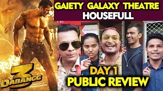Dabangg 3 Public Review | Gaiety Galaxy Theatre | First Day | Salman Khan, Saiee, Sonakshi