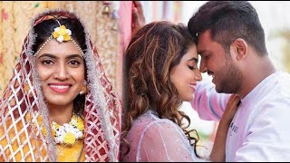 Vijay TV serial actress Sameera Sherif wedding and honeymoon photos