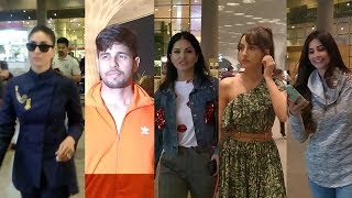 Kareena Kapoor, Sunny Leone, Sidharth Malhotra, Daisy Shah Spotted At Airport