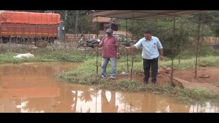 Broken Water Pipeline Creates Artifical Pond And Mapexkars Are Fishing In It!