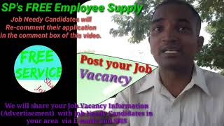 SAMBHAL      EMPLOYEE SUPPLY   ! Post your Job Vacancy ! Recruitment Advertisement ! Job Information