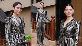 Gorgeous Tamannaah Bhatia Shines In Black OutFit At JW Marriott Juhu