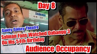 Dabangg 3 Audience Occupancy Day 8 At Gaiety Galaxy Theatre In Mumbai