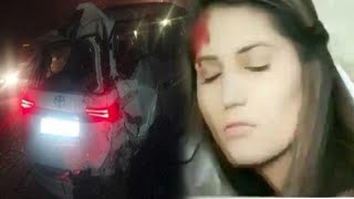 सपना चौधरी के कार का एक्सीडेंट // Sapna Chaudhary's car accident