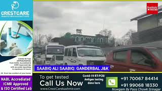 People face difficulties due to daily traffic jam in Ganderbal.
