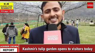 Kashmir’s Tulip Garden opens to visitors today