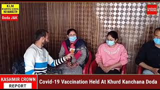 Covid-19 Vaccination Held At Khurd Kanchana Doda