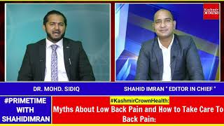 #KashmirCrownHealth:yths About Low Back Pain and How to Take Care To Back Pain
