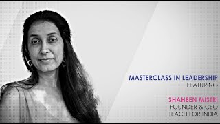 ETPWLA 2020: Leadership Masterclass with Shaheen Mistri, Teach for India