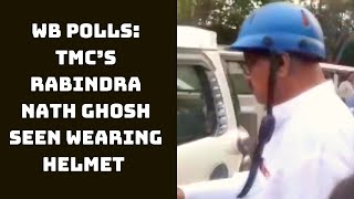 WB Polls: TMC’s Rabindra Nath Ghosh Seen Wearing Helmet To Avoid ‘Untoward Incident’ | Catch News