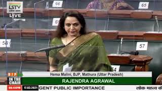Smt.Hema Malini on Re-opening of Agra-Mathura-Kathgodam train & starting a new Mathura-Aligarh train