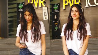 Gorgeous Janhvi Kapoor Spotted At Pvr Icon To Promote Roohi