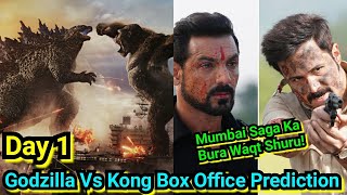 Godzilla Vs Kong Box Office Prediction Day 1, Mumbai Saga Ka Aaj Se Bura Waqt Shuru Theaters Mein?