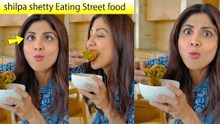 Shilpa Shetty Breaks Diet & First Time Tried Raj Kachori From Street Food | Sunday Cheat Day