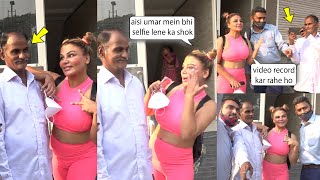 Rakhi Sawant Ultimate Funny Moments With Old Uncle and Started Singing Pawri Song