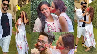 Jasmin Bhasin and Aly Goni FIRST Holi Celebration | Tere saath mein Rani holi khelunga