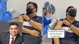 Ram Kapoor Very Funny Hillarious Reaction While Taking Covid-19 vaccine | Bade Achhe Lagte Hain