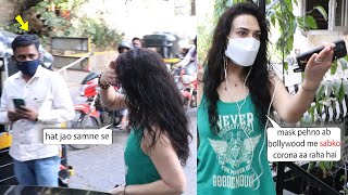 Preity Zinta Super Angry On Media For Not Wearing Mask. Keeping Distance From Media People