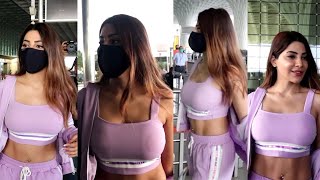 Bigg Boss Girl Nikki Tamboli  First Time Seen In Full Bold & Hottest Look At Airport