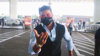 Dashing Sahil Khan Spotted At Mumbai Airport - Watch Video