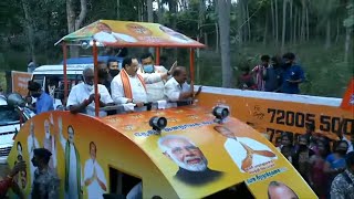 Shri JP Nadda's roadshow in Vilavancode, Kanyakumari.