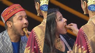 Rekha ने Pawandeep, Arunita, Sawai के साथ सबको खाना खिलाया | Indian Idol 12