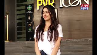 JAHNVI KAPOOR SPOTTED AT PVR ICON TO PROMOTE