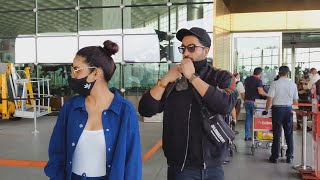 Aly Goni And Jasmin Bhasin Spotted At Mumbai Airport, Leaves For Shoot Again
