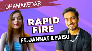 Jannat Aur Faisu Ke Sath Dhamakedar Rapid Fire | Lehja Song Success  | Exclusive