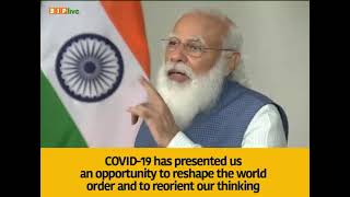 COVID-19 has presented us an opportunity to reshape the world order and to reorient our thinking.