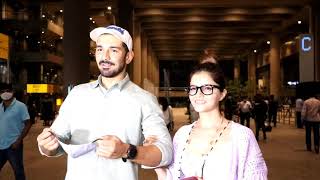 Rubina Dilaik & Abhinav Shukla Spotted At The Airport