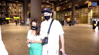 Neha Kakkar With Rohanpreet Singh Spotted At Mumbai Airport