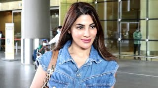 Nikki Tamboli Spotted At Mumbai Airport Departure