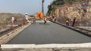 Polavaram Project Construction Of Spillway Bridge Slab | Megha Latest Engineering | social media