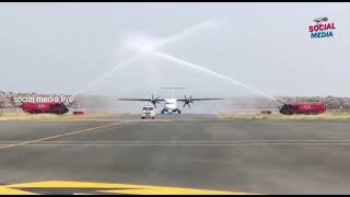 Flight Landing Takeoff || Kurnool Airport First Flight || Narasimha reddy || social media live
