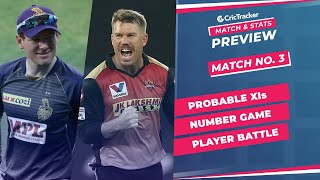 IPL 2021: Match 3, SRH vs KKR Predicted Playing 11, Match Preview & Head to Head Record - April 11th